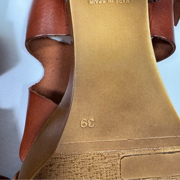 Eric Michael Brown Leather Sandals Size 39 - Picture 10 of 11